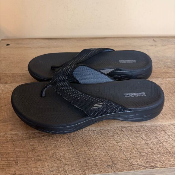 Skechers Shoes - Skechers Women's GO Walk Flex Flip-Flop Thong Sandals black size 9 shoes